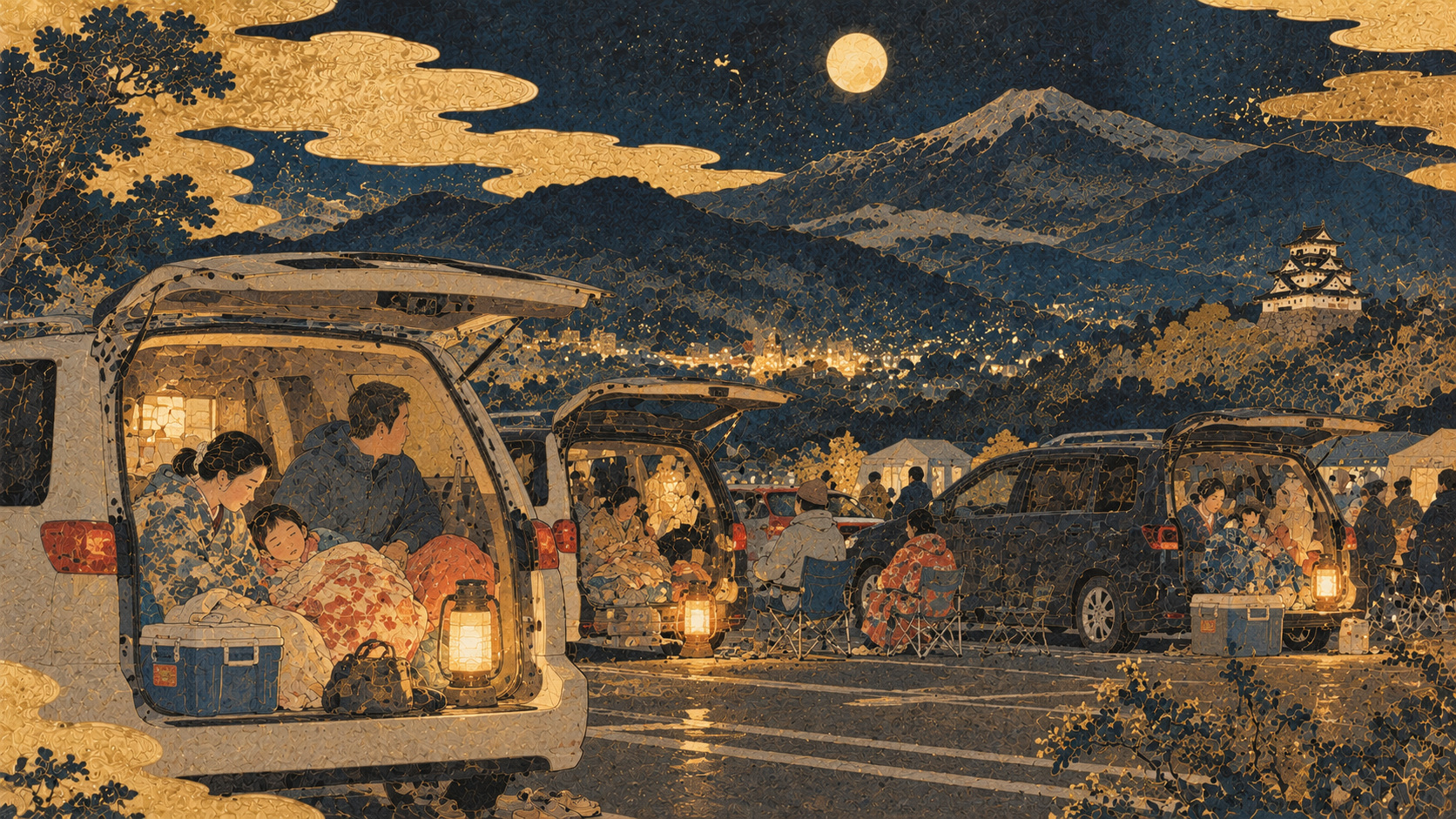 車中避難を選ぶ理由――熊本の被災者が語る余震への不安 — editorial illustration / 編集イラスト