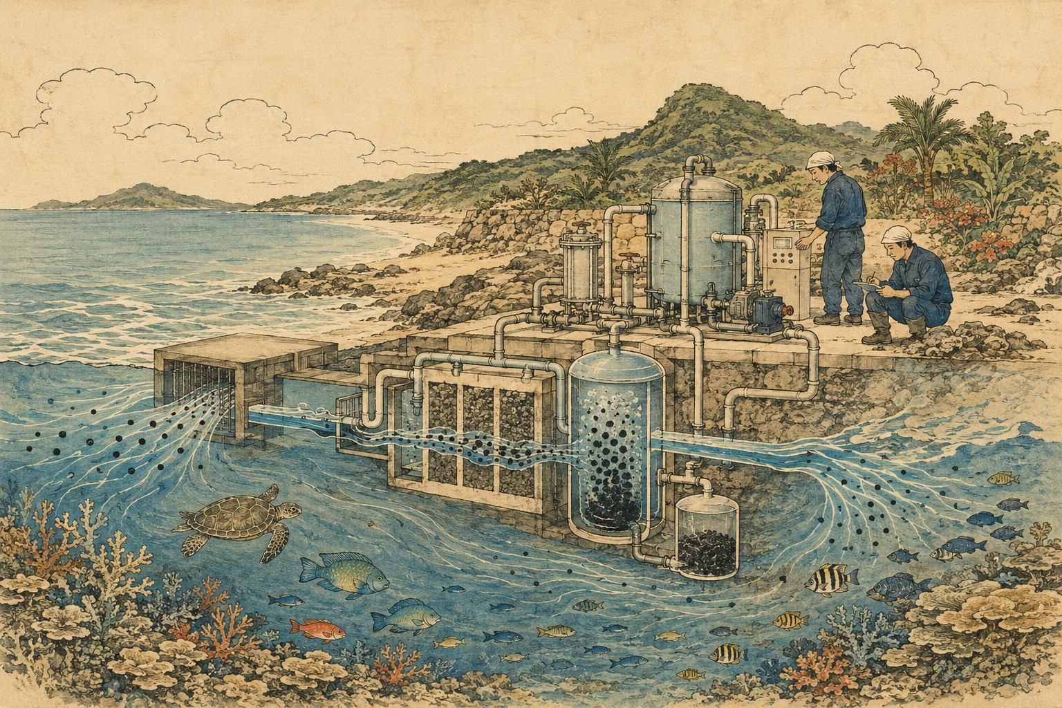 海から炭素をすくう島――久米島DOC実証