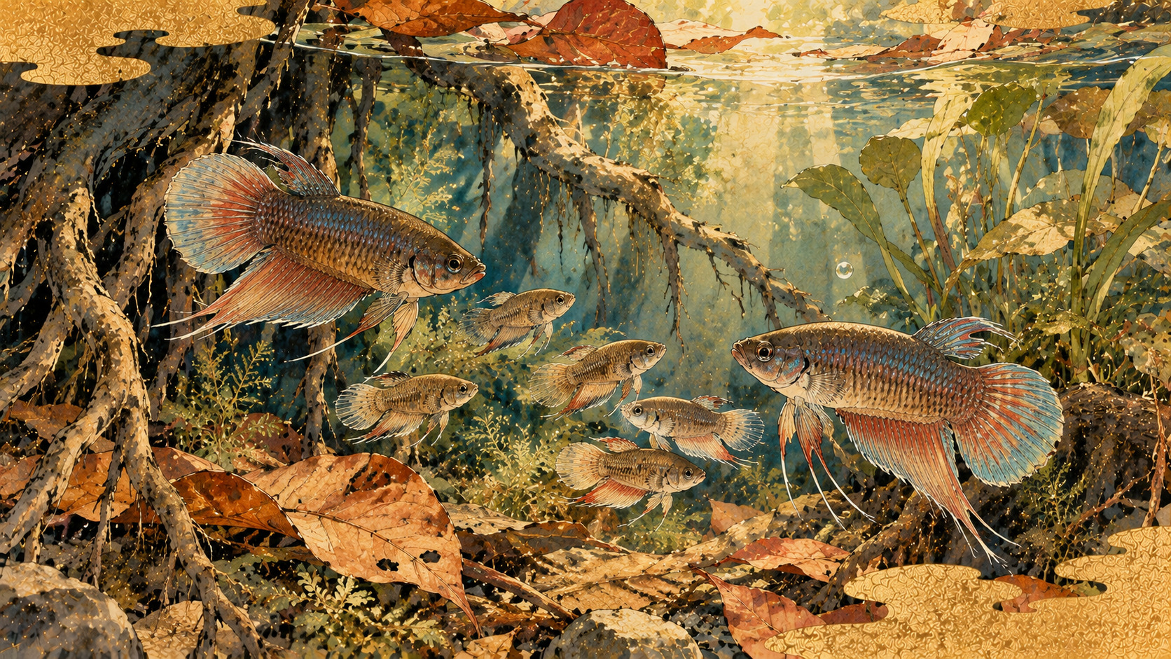 The Fish That Help Their Parents: A Clue to How Cooperative Families Evolve — AI-generated editorial illustration