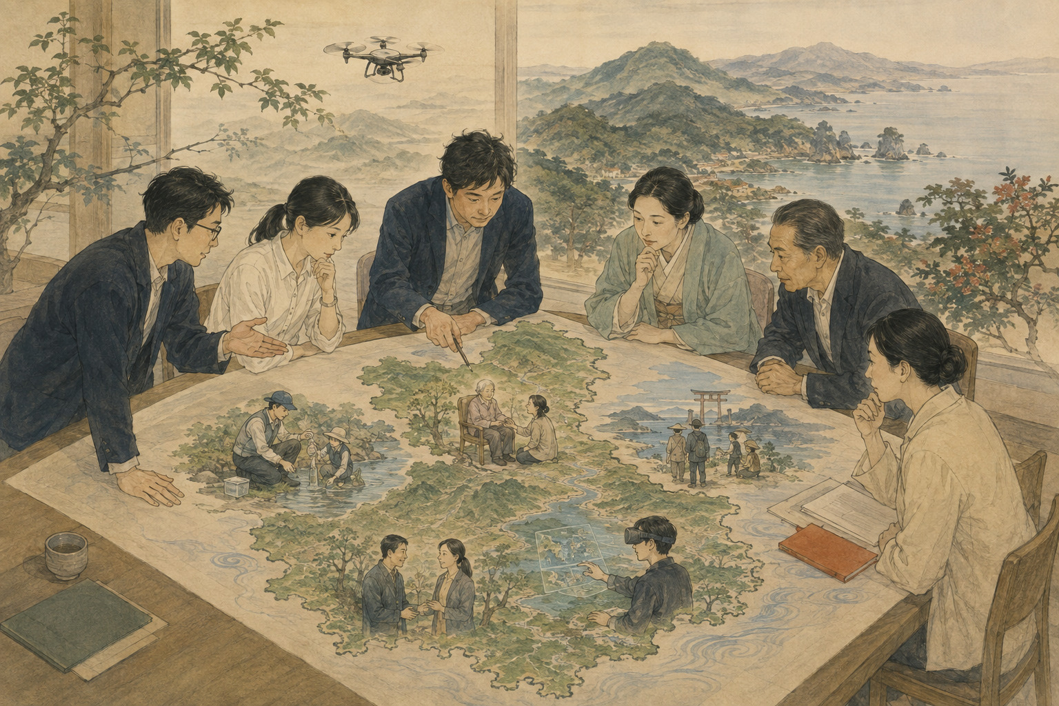 Editorial illustration for Mie Turns an Entire Prefecture Into a Test Lab for Six Startups