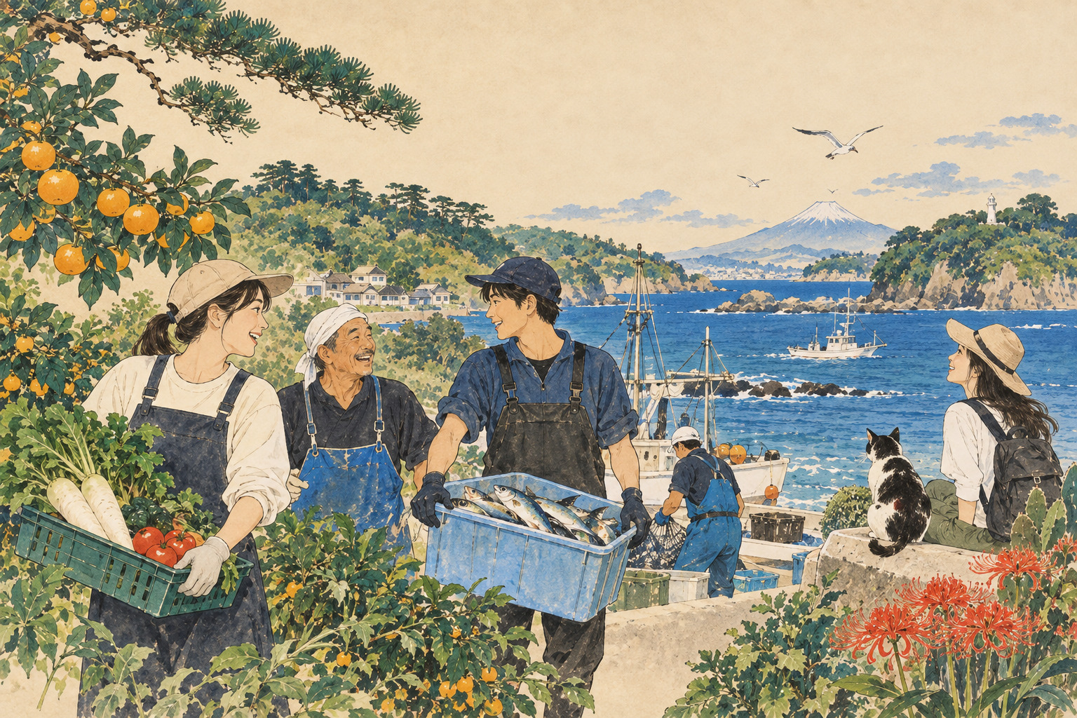 From Tourist to Someone Who Comes Back: Miura Peninsula Tests a 14-Day Working Holiday Model — editorial image