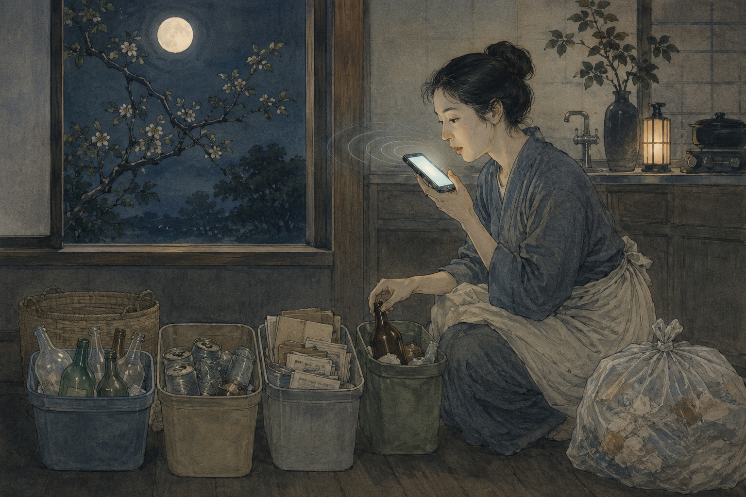 Editorial illustration for Miyoshi’s AI Trash Hotline Worked After Hours—and Sometimes Made Things Up
