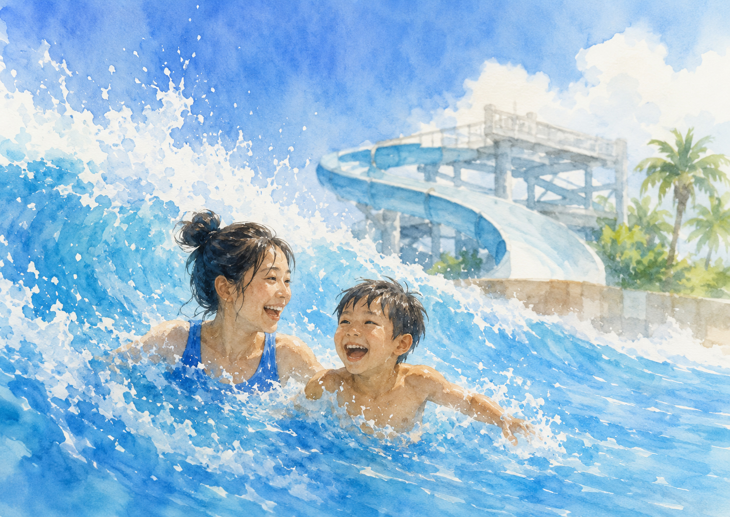 ナガシマ、ジャンボ海水プールを開く