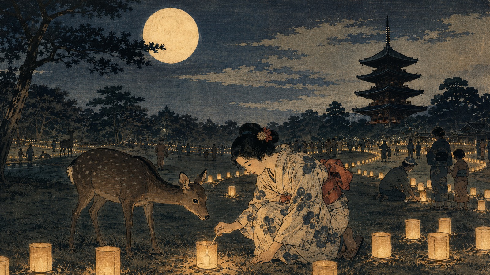 Nara Tokae lights the ancient capital