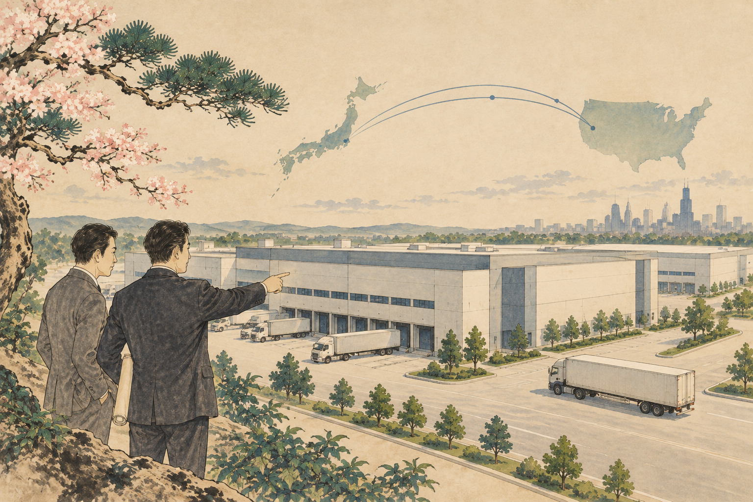 Nippon Steel Kowa Completes Second U.S. Logistics Project as Japanese Capital Moves Deeper Into American Distribution — editorial image