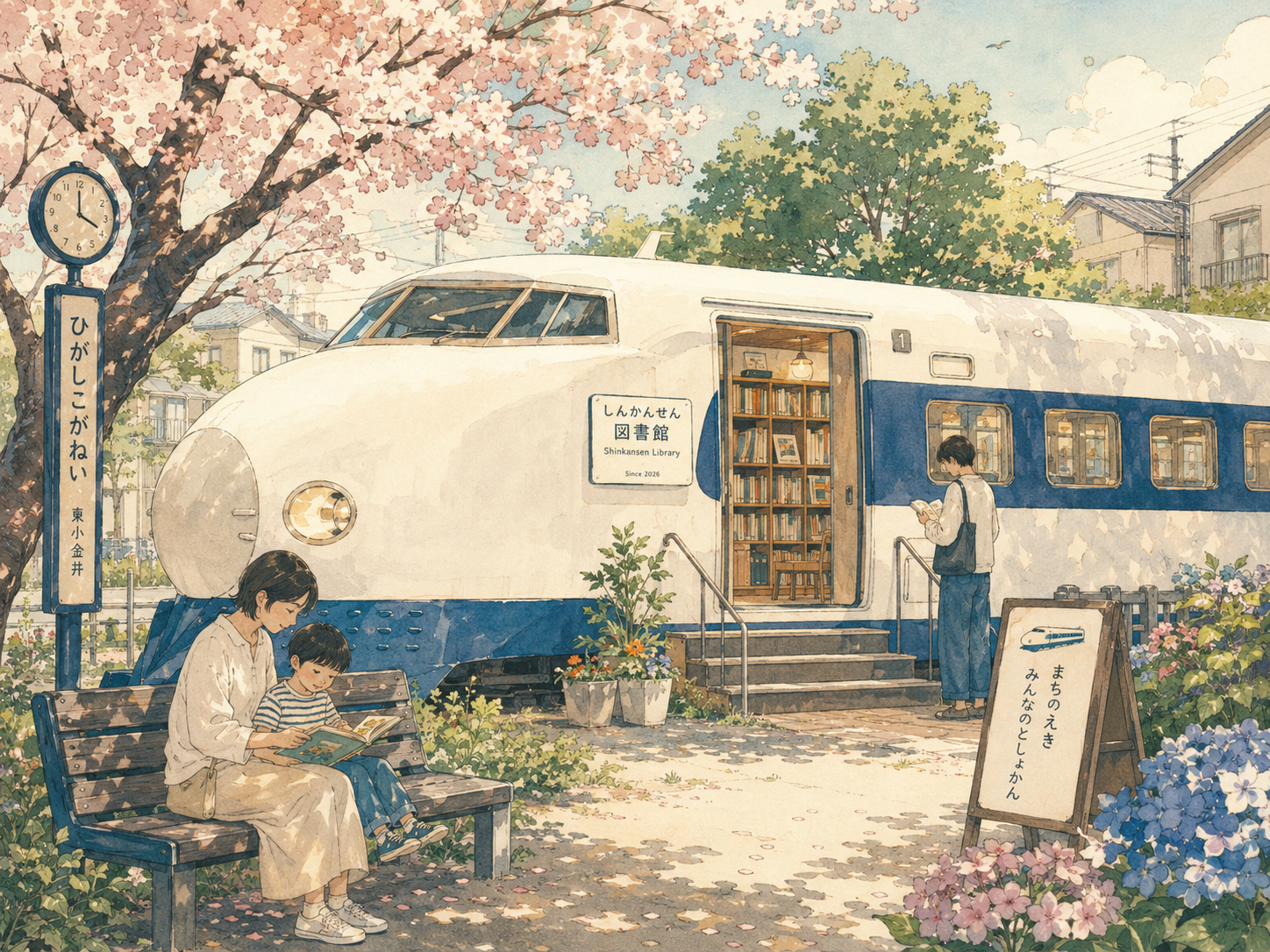 古い新幹線車両が図書館へ:東京郊外に生まれる鉄道の記憶