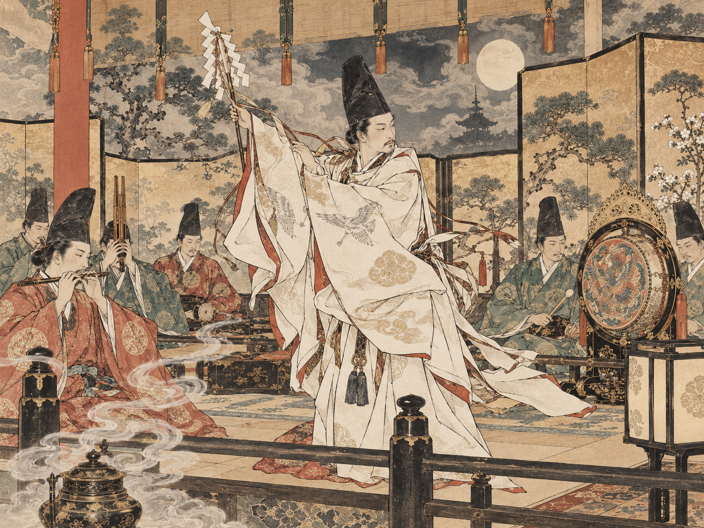 安倍晴明が聴いた「世界」を現代の劇場へ――岡野玲子『陰陽師』を雅楽で読む