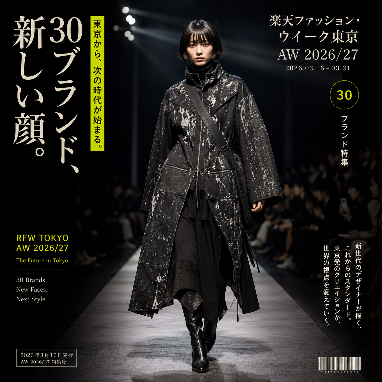Rakuten Fashion Week TOKYO 2026 A/W:30ブランドと新しい顔