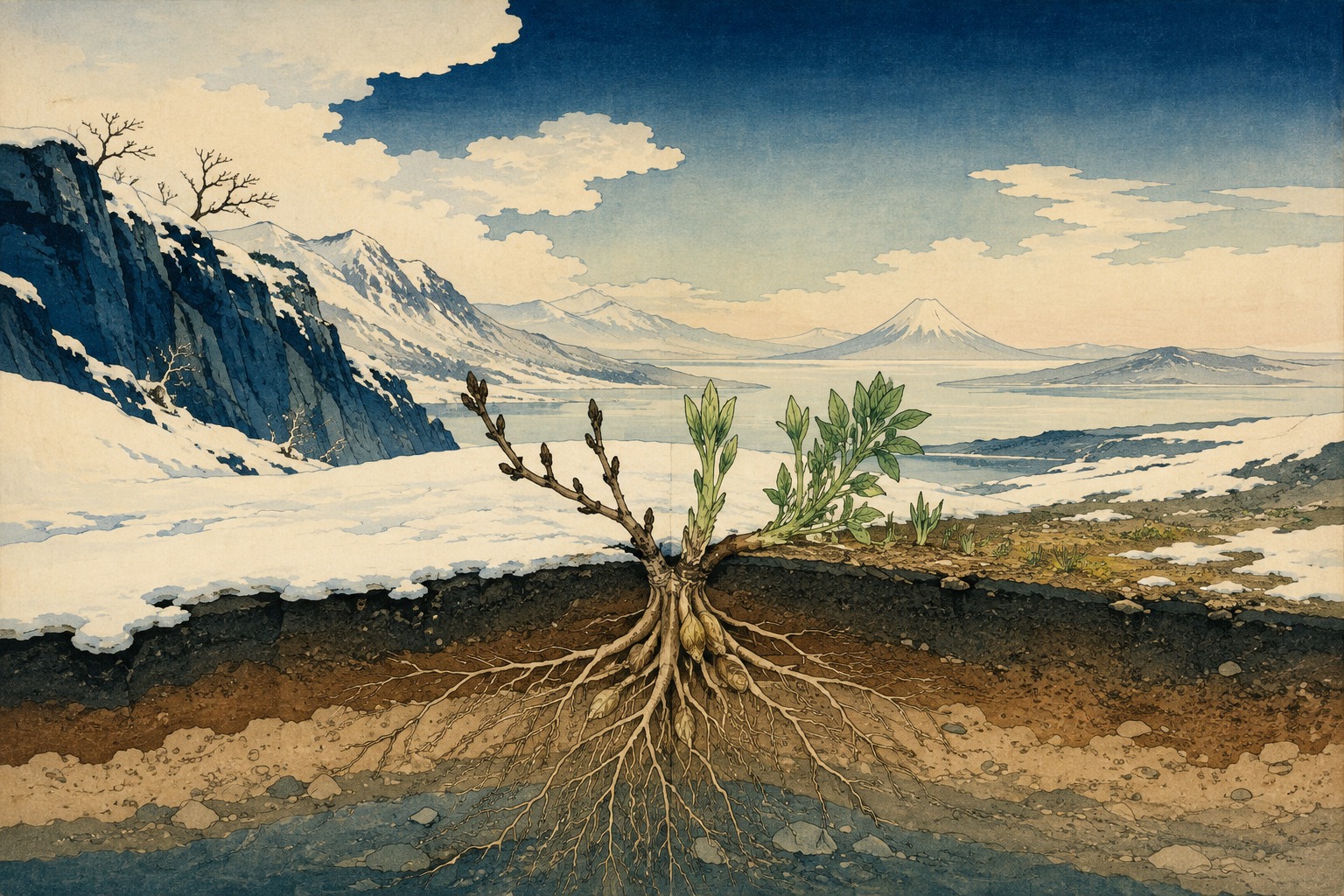 After Winter, a Plant Rises More Readily From Its Wounds