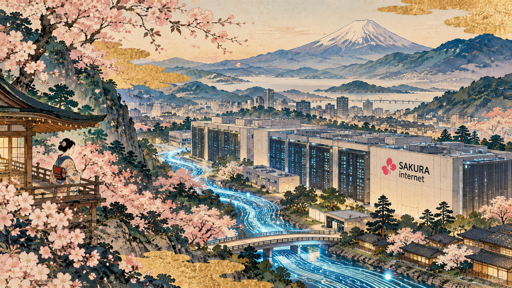 Can Japan Build Its Own AI Cloud? Sakura Internet Faces the Economics of Sovereignty — AI-generated editorial illustration