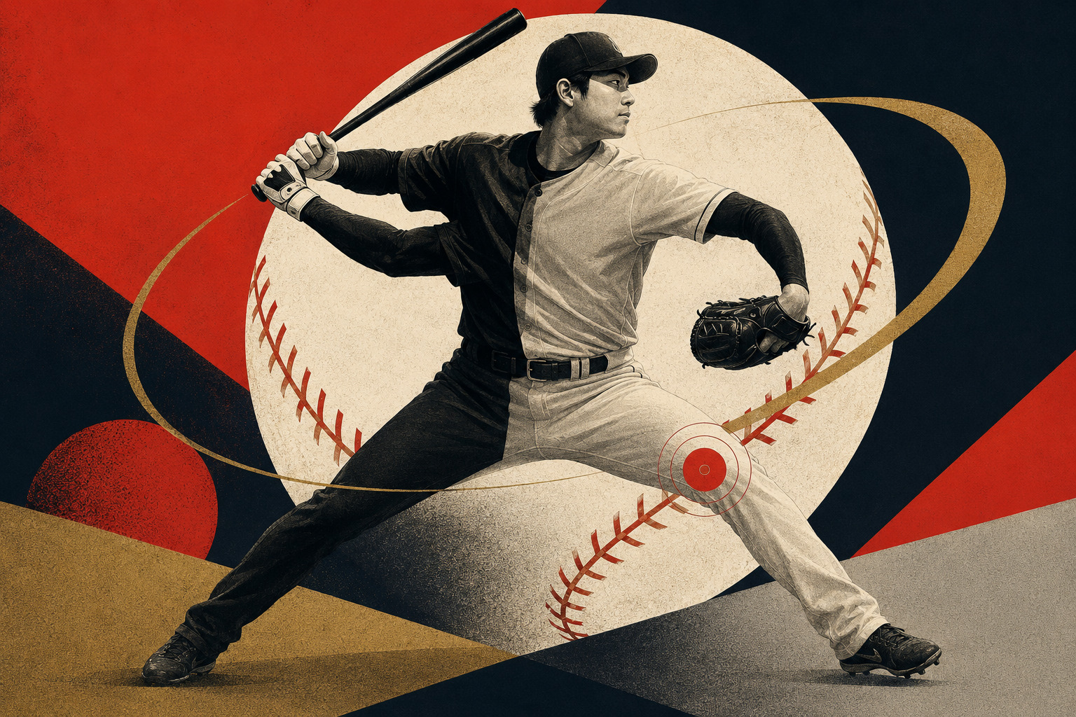 Shohei Ohtani of the Los Angeles Dodgers managing soreness in his left knee