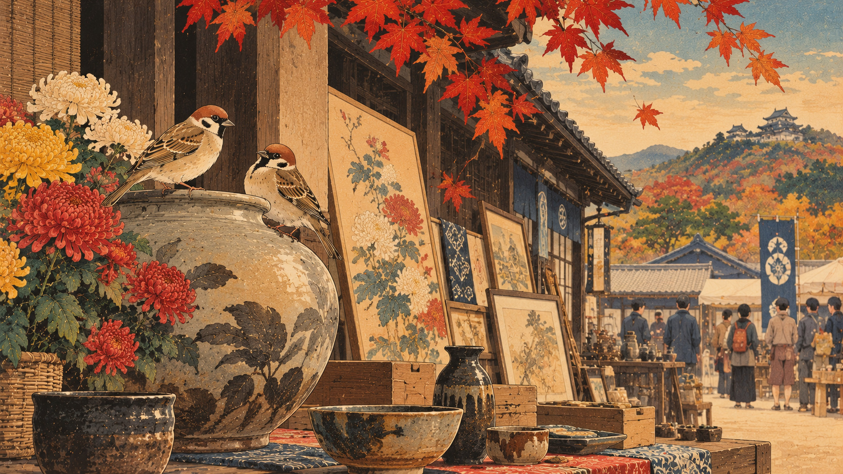 丹波篠山、二つの文化祭を一つに――市展と舞台がつくる「芸術文化の祭典」の新しい形 — editorial illustration