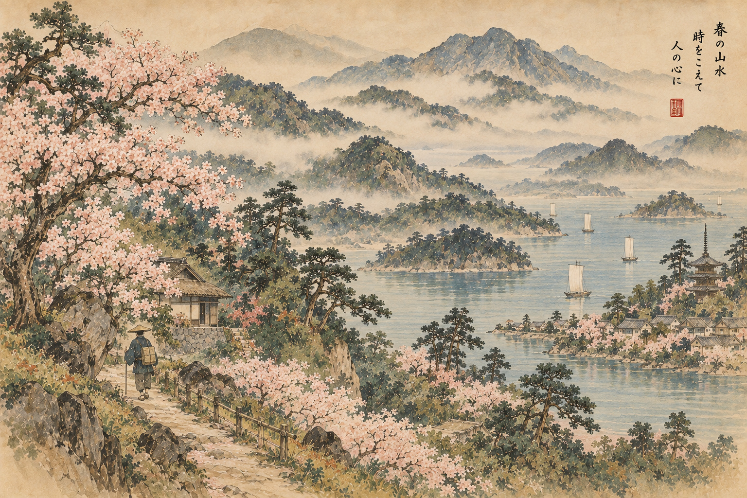 川端玉章「Spring Landscape」――近代化のただ中で、なぜ山水は静かであり続けたのか