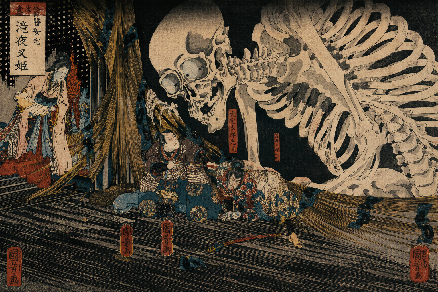 Today’s Art Choice: Kuniyoshi’s Takiyasha and the Skeleton Spectre