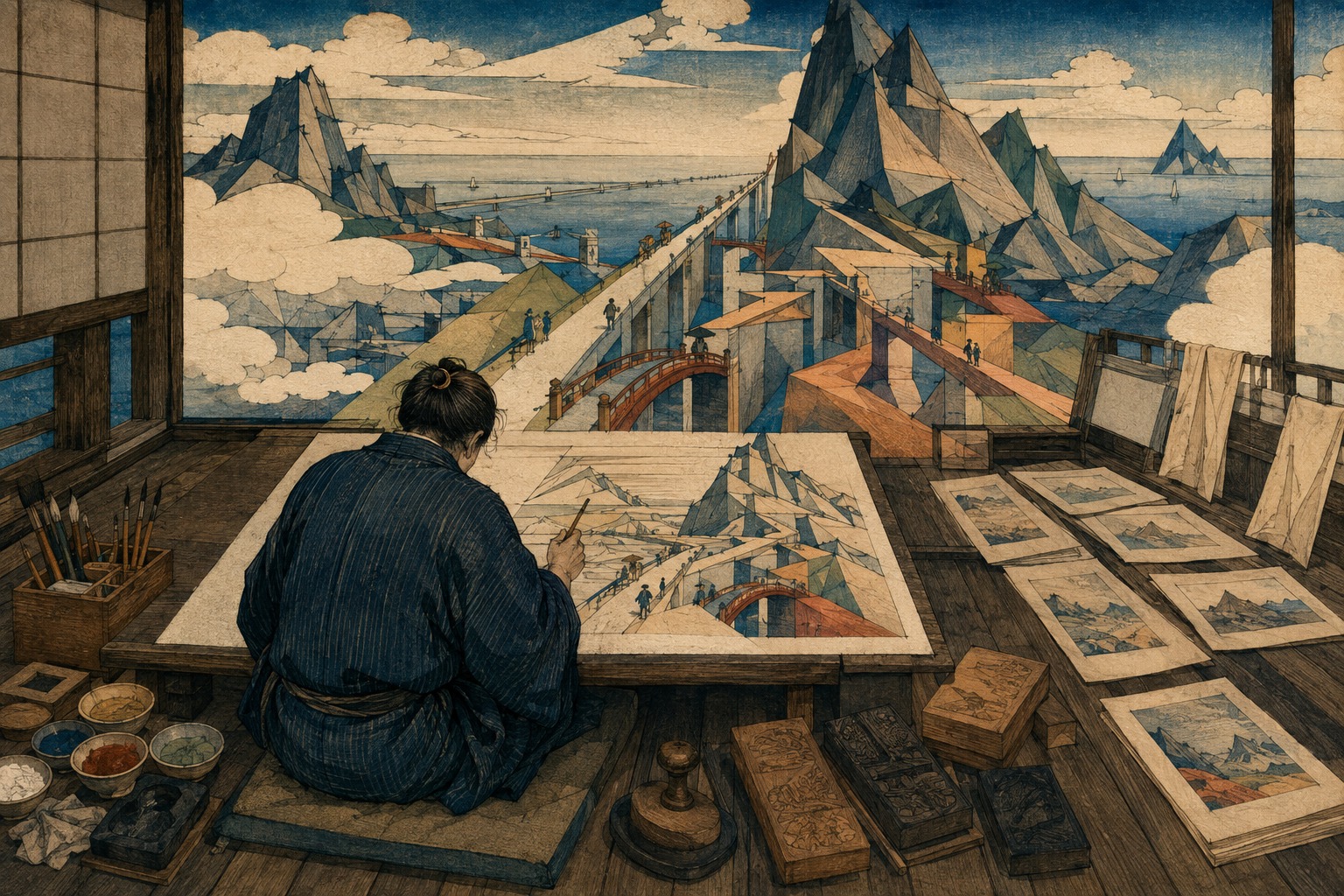 Today’s Art Choice: Shotei Hokuju and the Strange Geometry of the Japanese Landscape