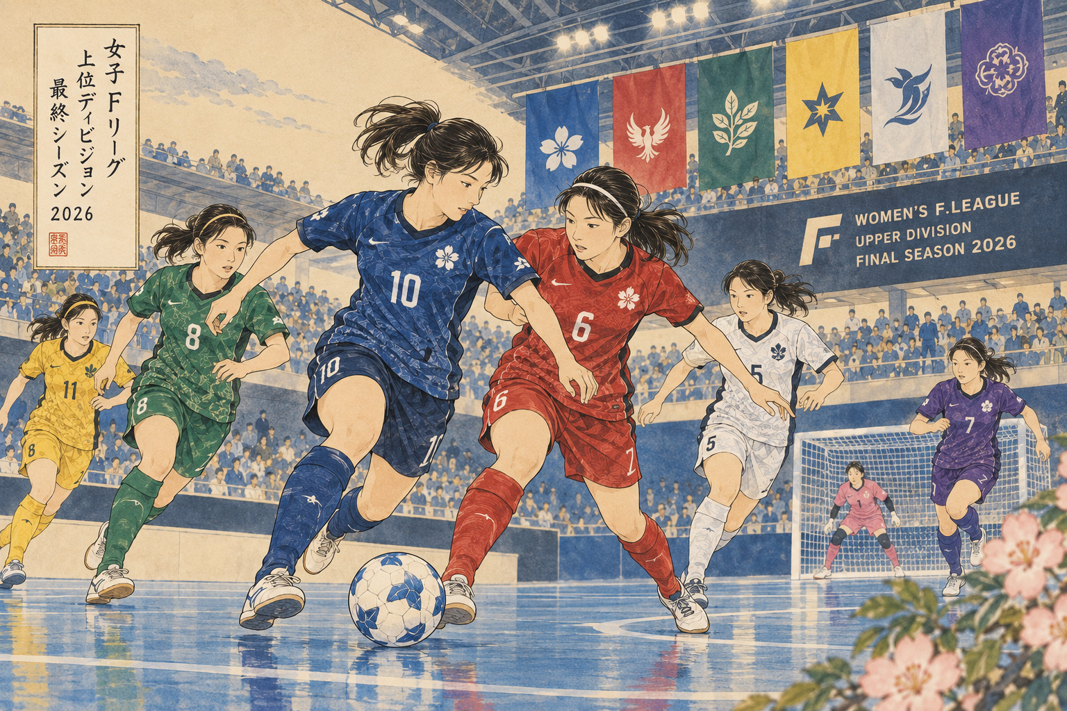 Japan Women's Futsal League Sets Its Upper Six—and Every Champion in League History Is There — editorial image