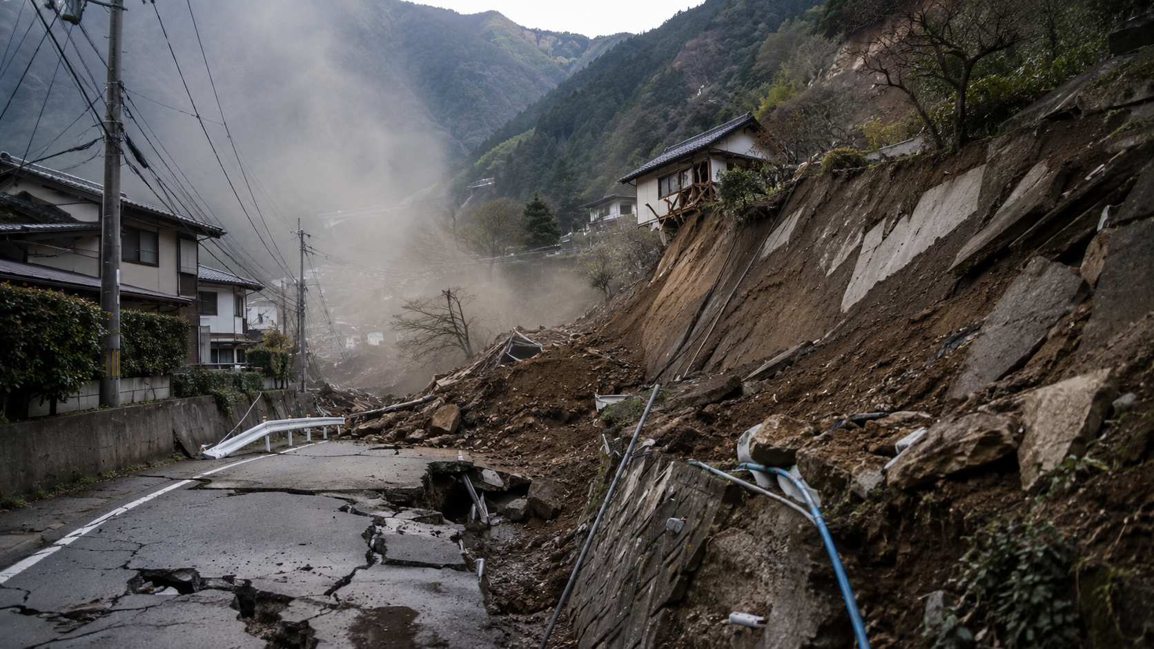 山梨・神奈川の強い地震：危険な週末に土砂災害の不安が加わる
