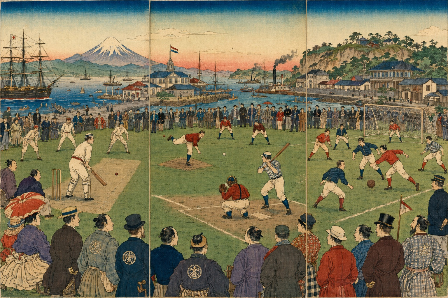 YC&AC――日本で国際スポーツが根を張った場所の編集イラスト