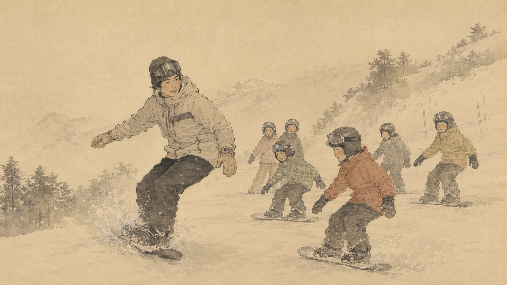 Yokohama Plans a First-Snowboard Morning for 24 Children