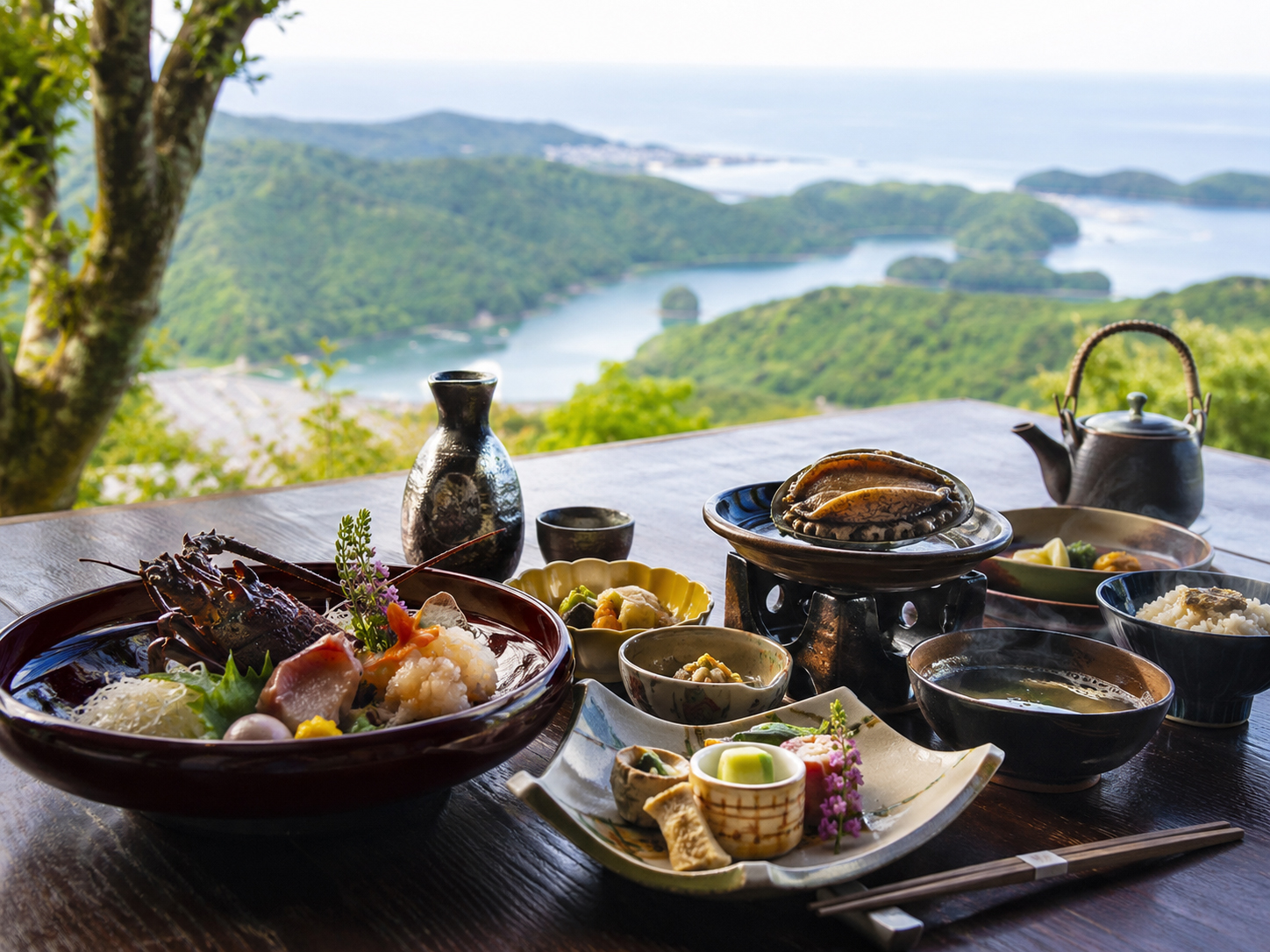 伊勢志摩の海、松阪、伊賀の山里を思わせる三重の食卓。