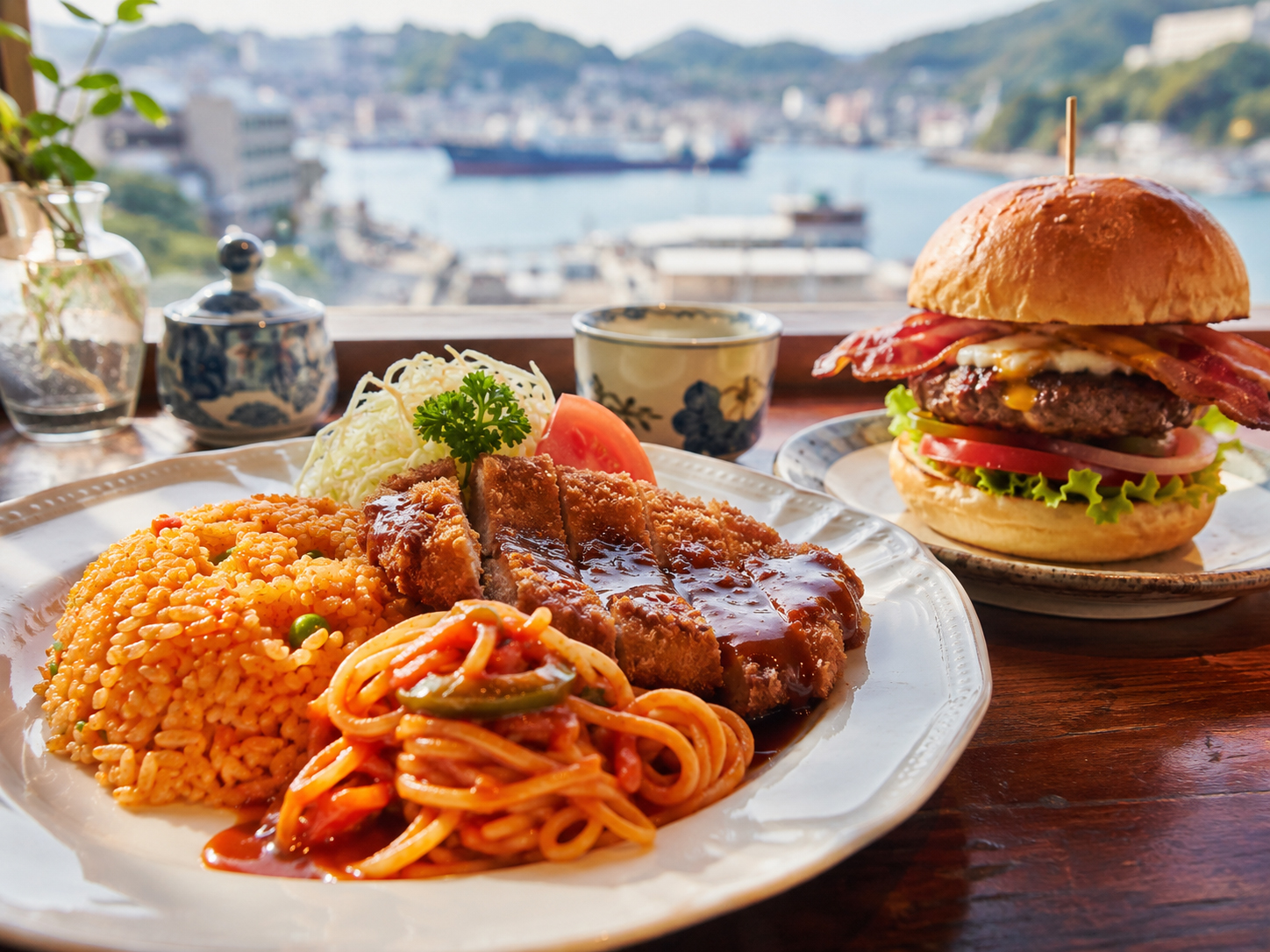 長崎トルコライスと佐世保バーガー。港町の洋食文化。