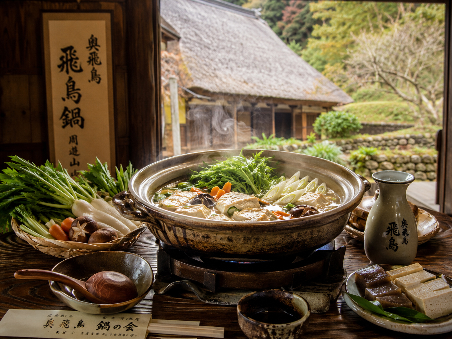 飛鳥鍋、大和野菜、大和肉鶏。奈良の古代と里山の食。