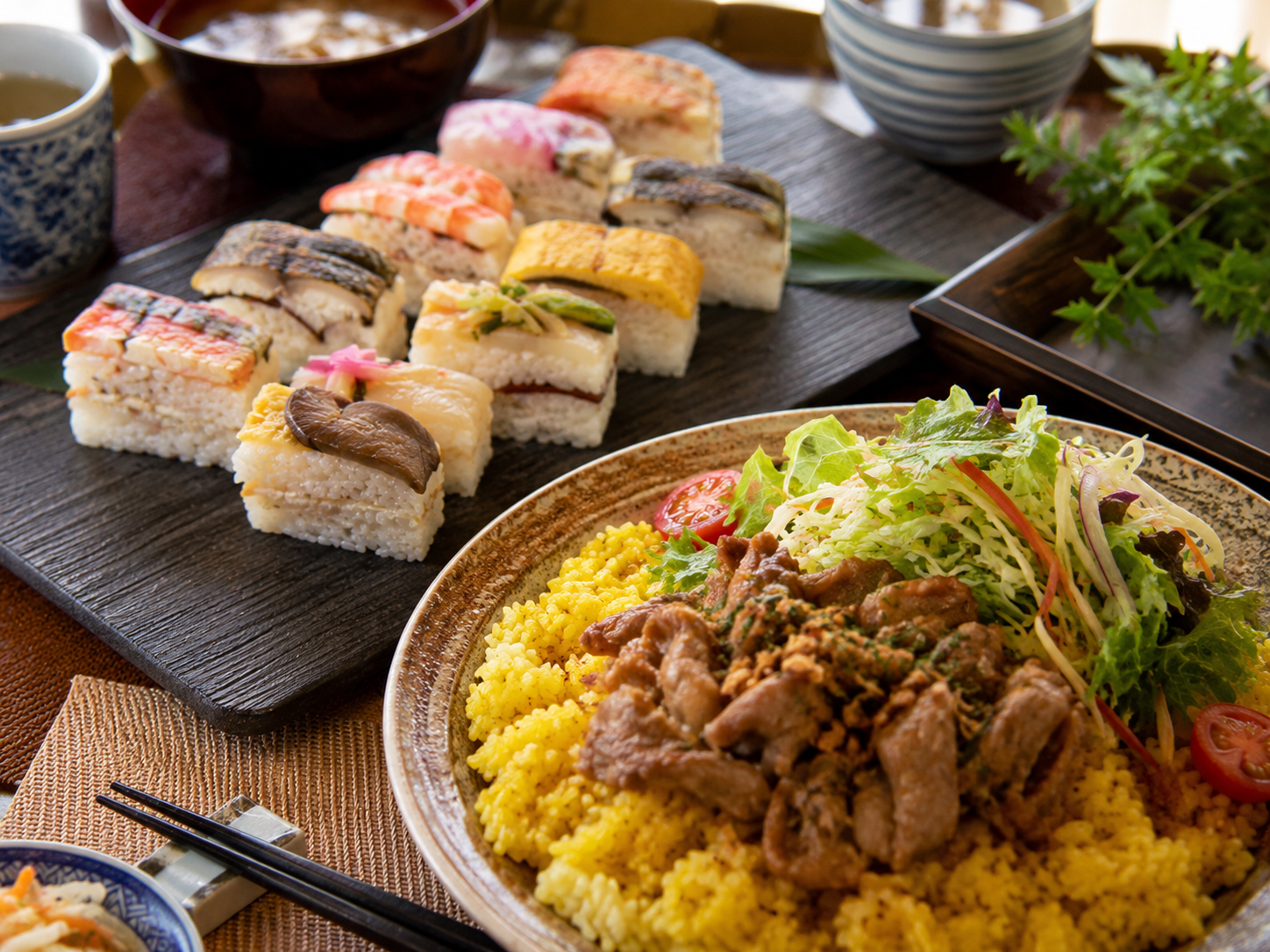 須古寿司とシシリアンライス、佐賀の郷土料理。