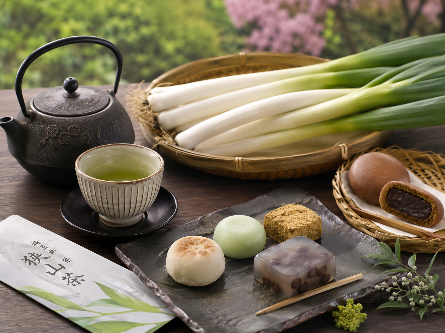 狭山茶、深谷ねぎ、五家宝、埼玉の畑と甘味。