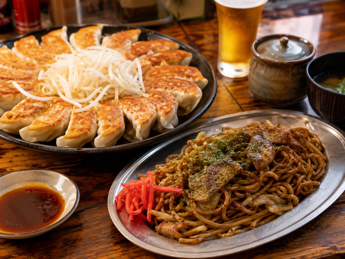 浜松餃子と富士宮やきそば、静岡の庶民食。