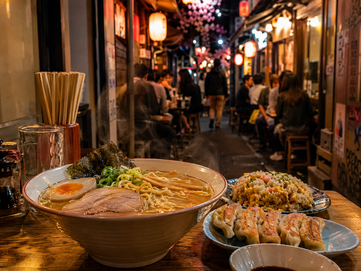 東京ラーメン、町中華、横丁の居酒屋、東京の夜。
