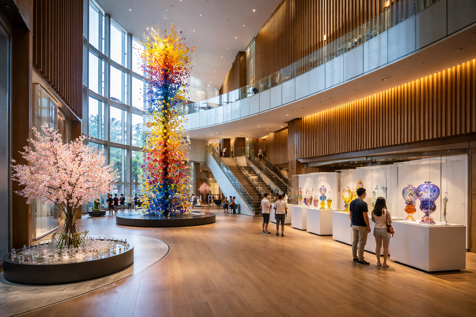 Toyama Glass Art Museum interior