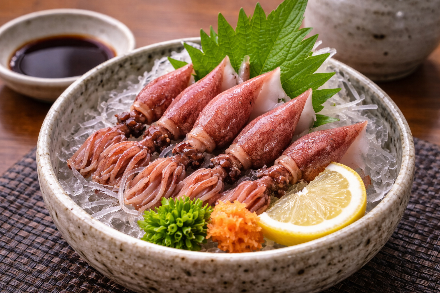 Firefly squid dish in Toyama