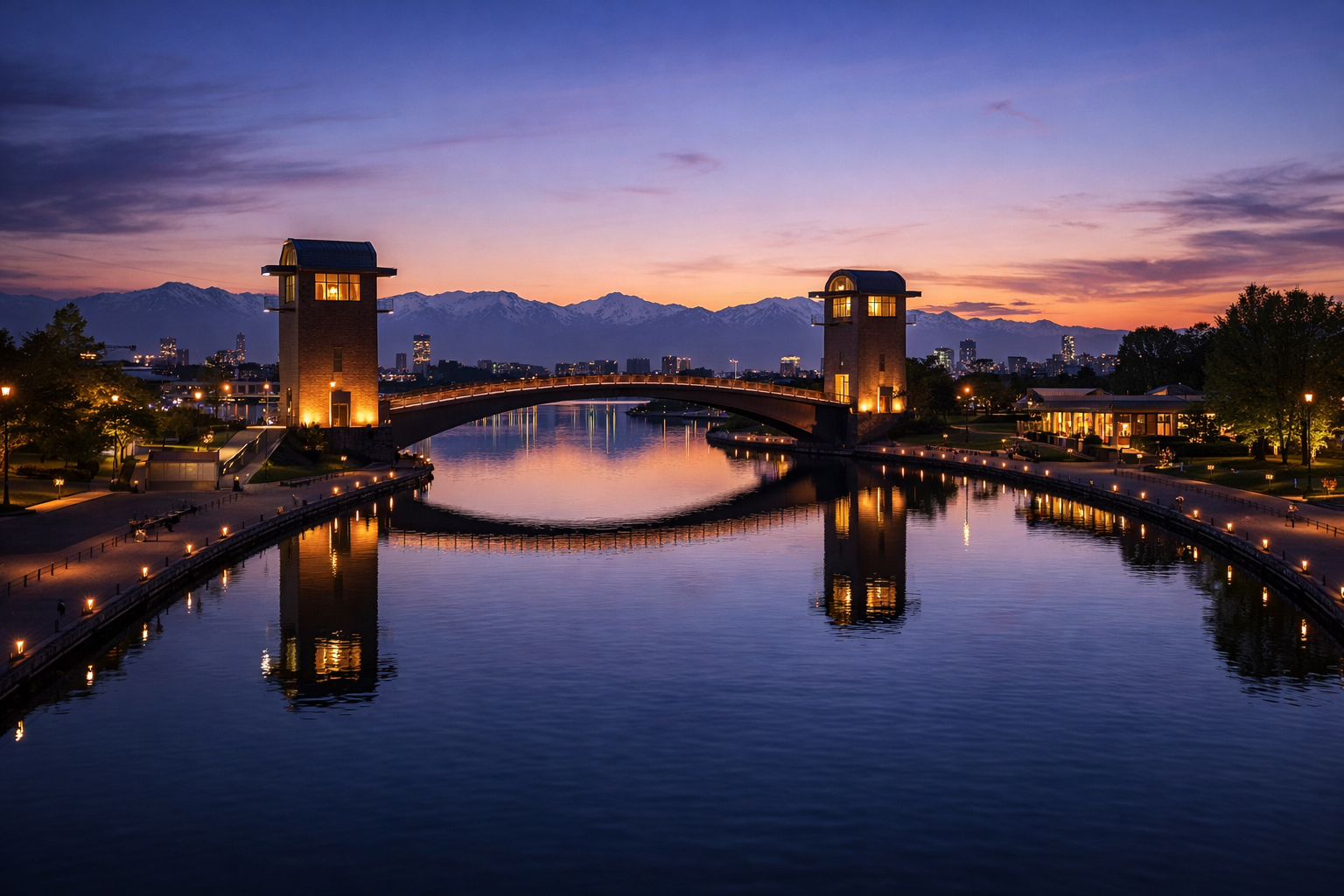 Toyama Castle and city atmosphere