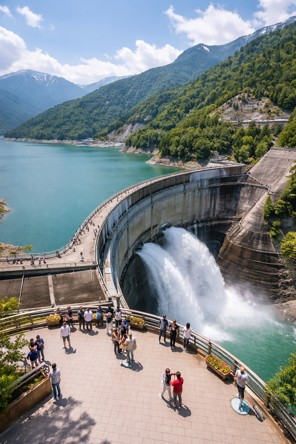 Kurobe Dam observation view