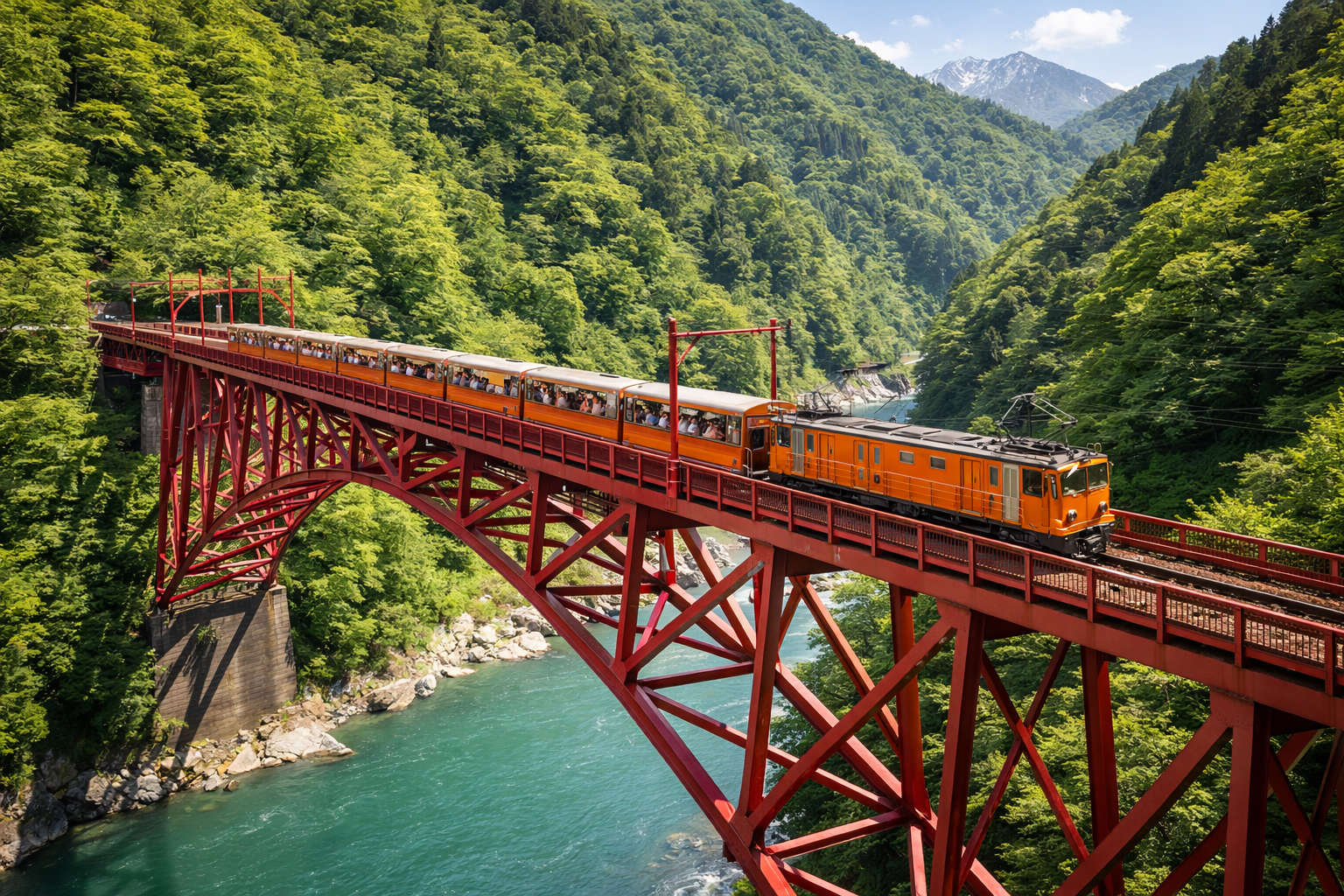 Kurobe Gorge Railway bridge