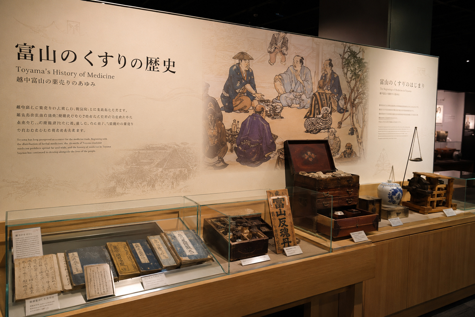 富山の薬売りと歴史展示