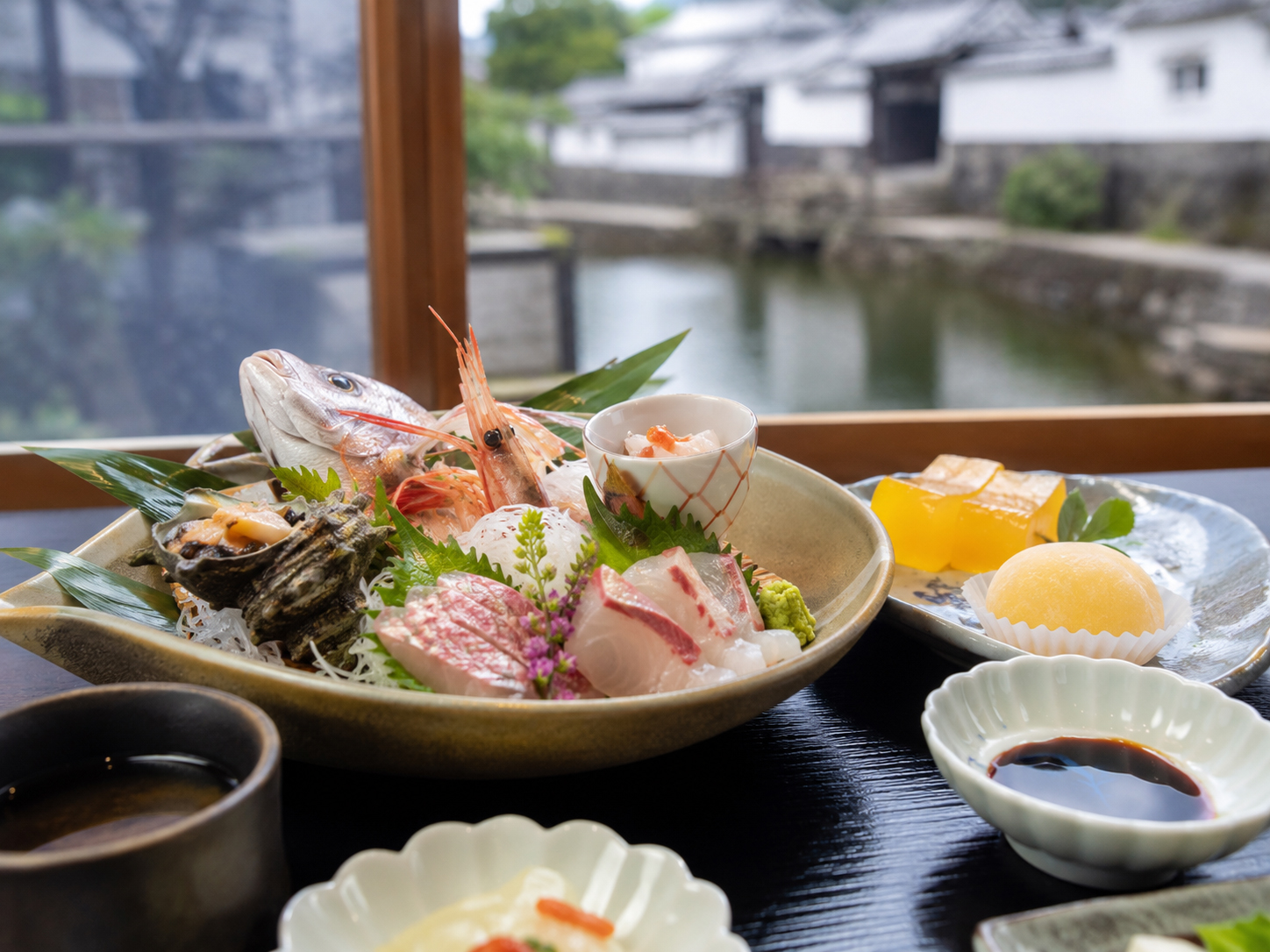 萩の海鮮、夏みかん菓子、城下町の食卓。